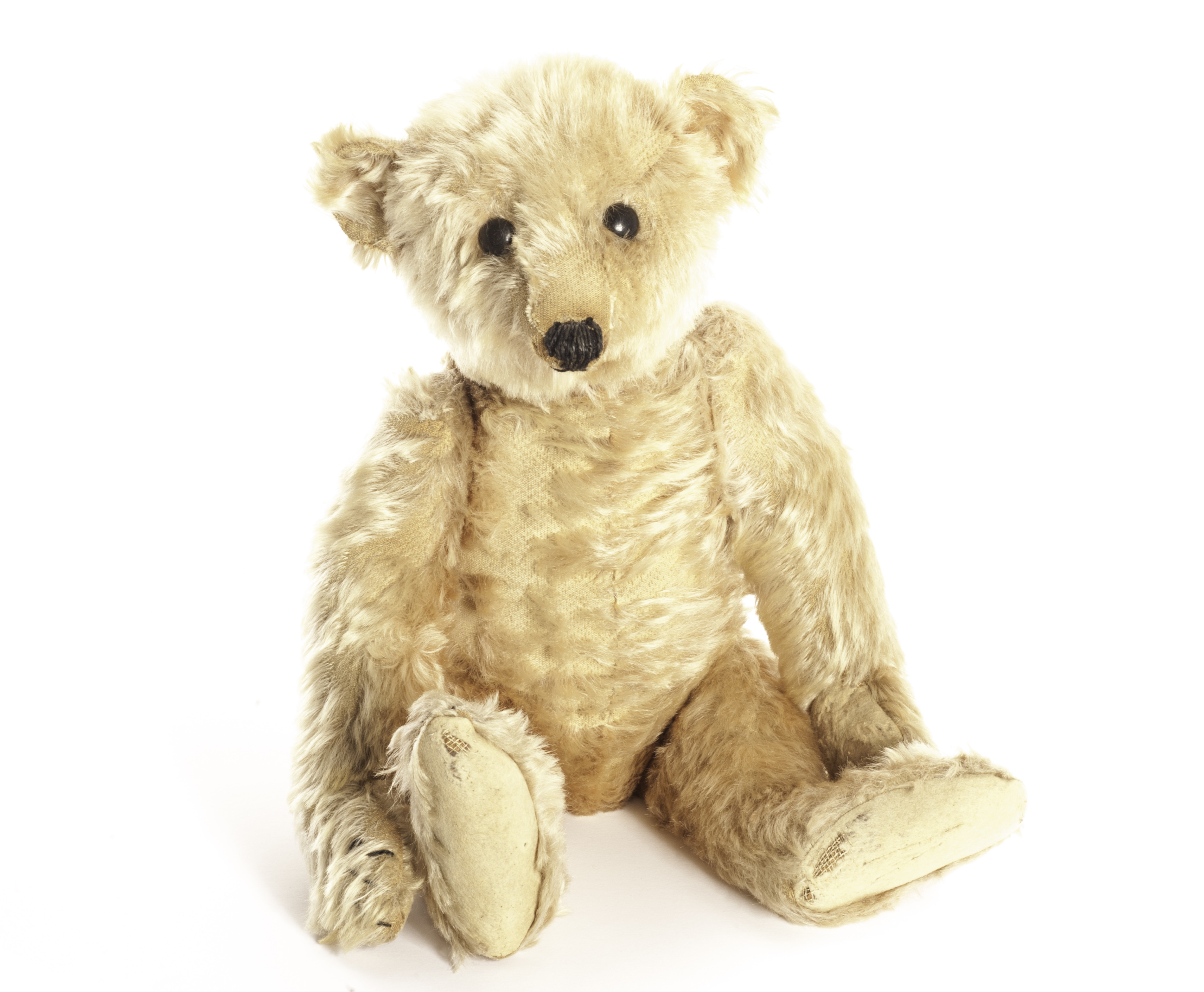 A Rare and early Steiff PAB35 Teddy Bear with elephant button, circa 1904, with apricot mohair,