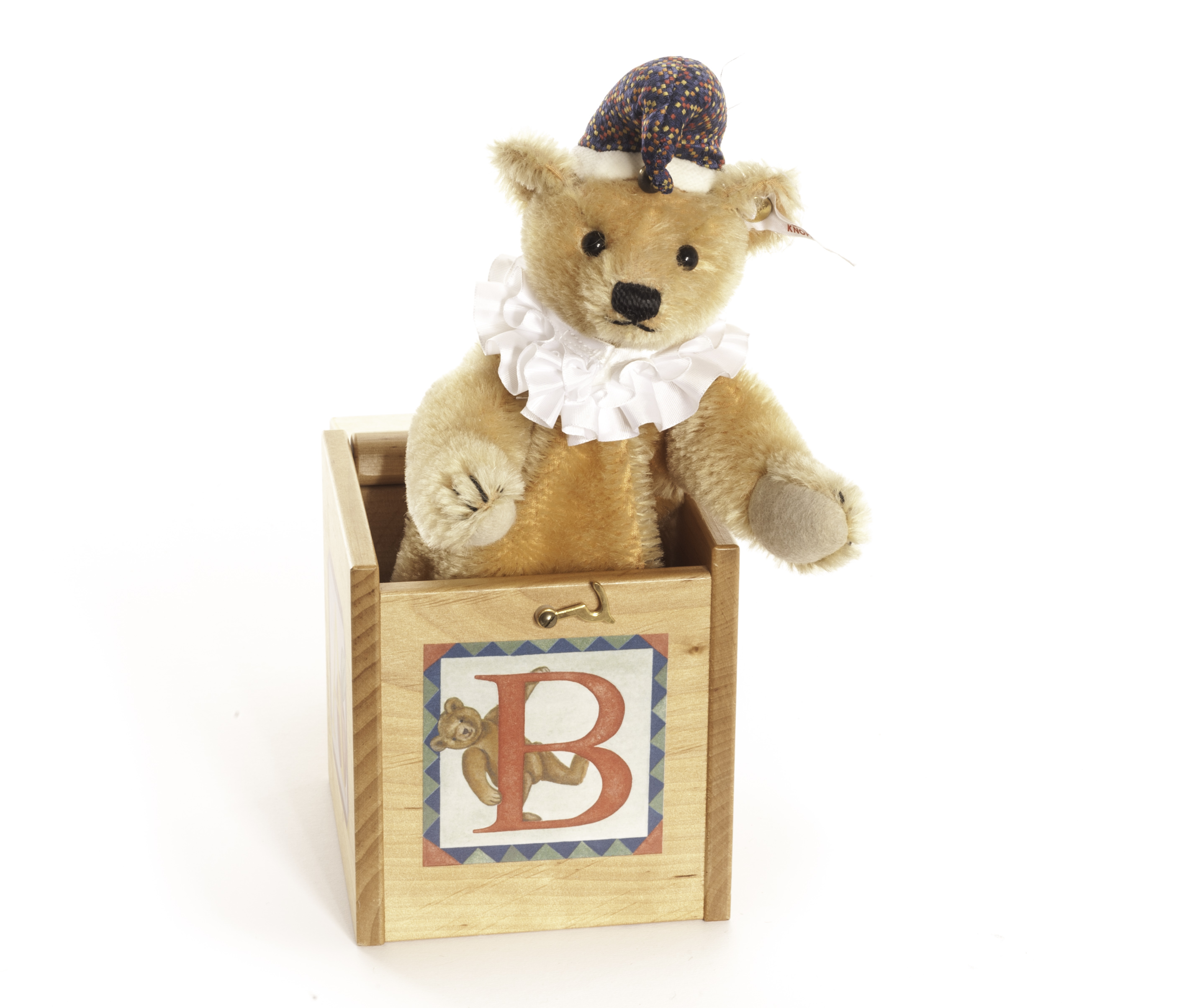 A Steiff Limited Edition Jack in the Box Teddy Bear, 2003, No.1087 of 3000, in original box with