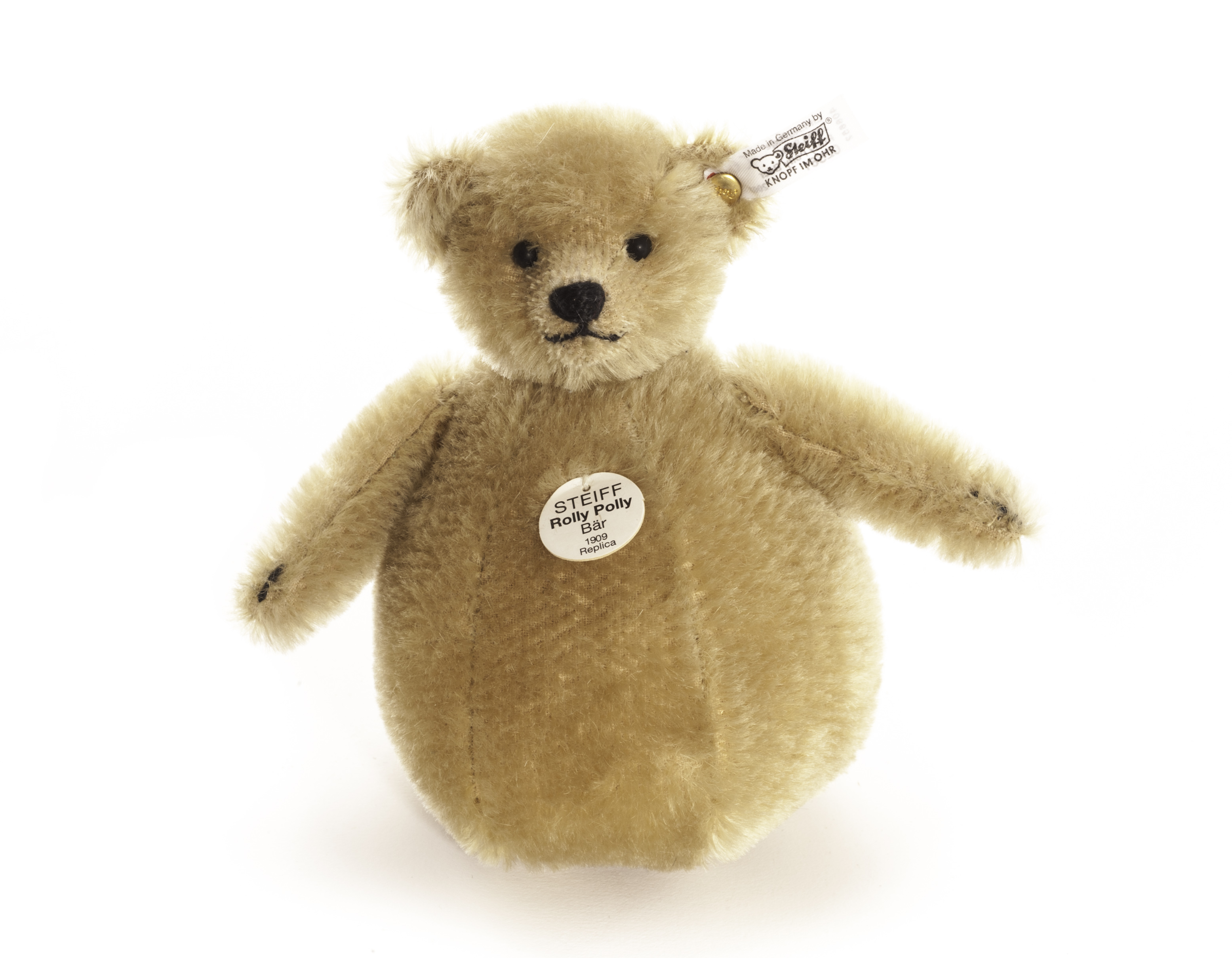 A Steiff Limited Edition Replica Roly Poly Teddy Bear, 1909, 2003, No. 2561 of 3000, in original