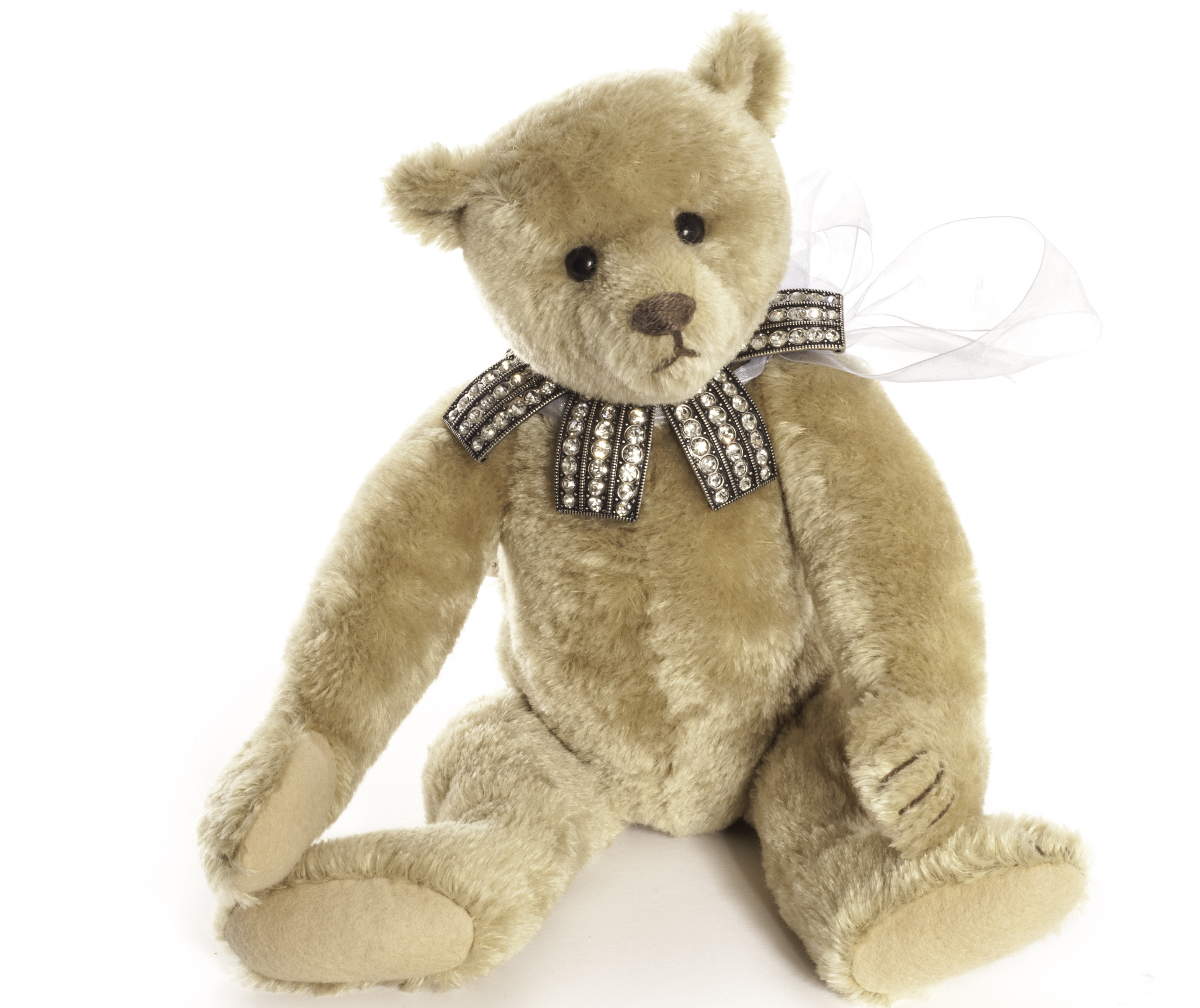 A Craig Bottiger Teddy Bear, an artist bear in the Steiff style, fully-jointed and added diamante