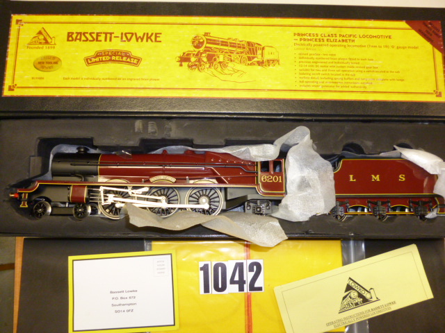 A modern Bassett-Lowke three-rail electric LMS ?Princess Elizabeth? 4-6-2 Locomotive and Tender No.