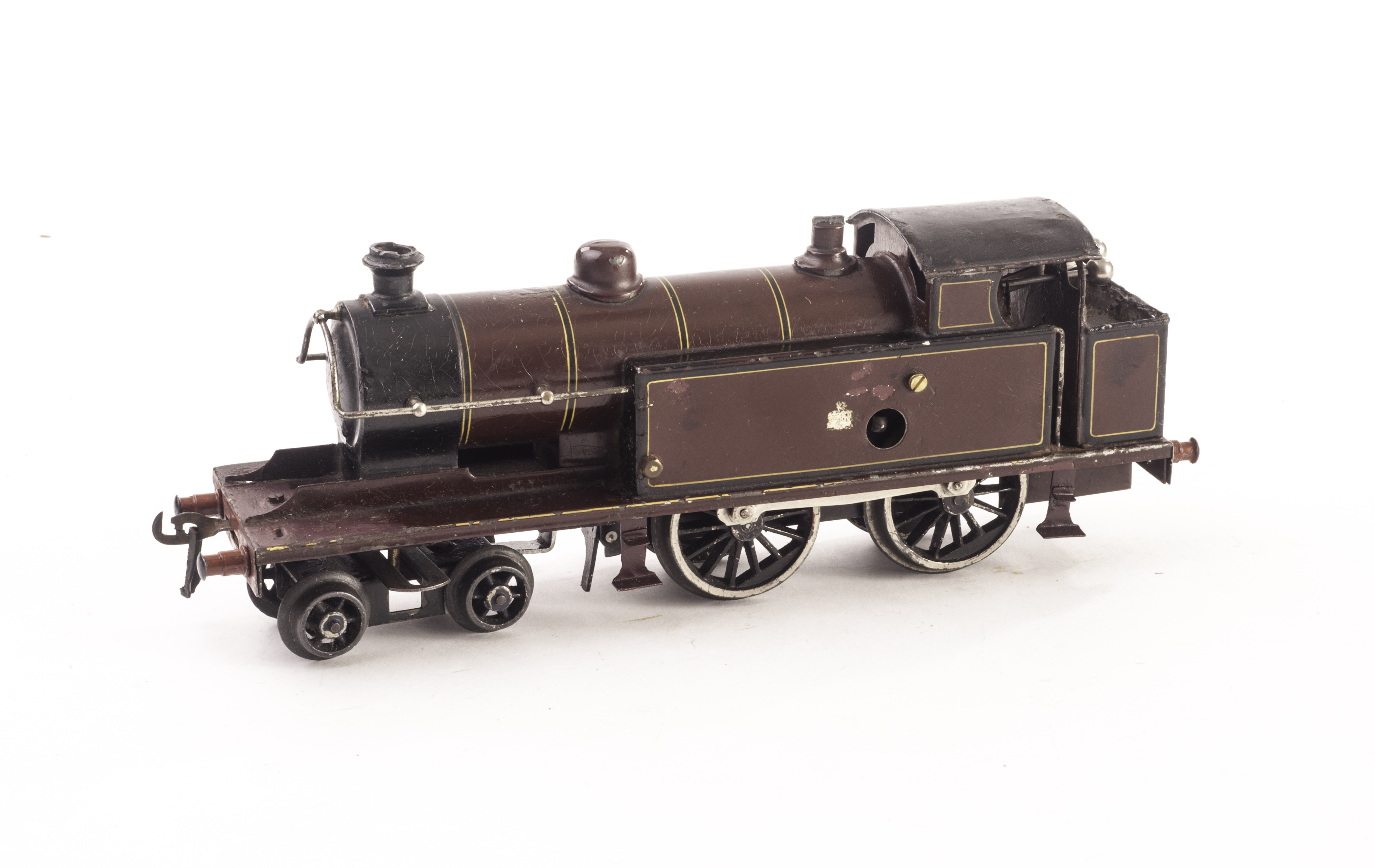 A Bing 0 Gauge Clockwork Midland Railway 4-4-0T Locomotive, G, lacks rear coupling