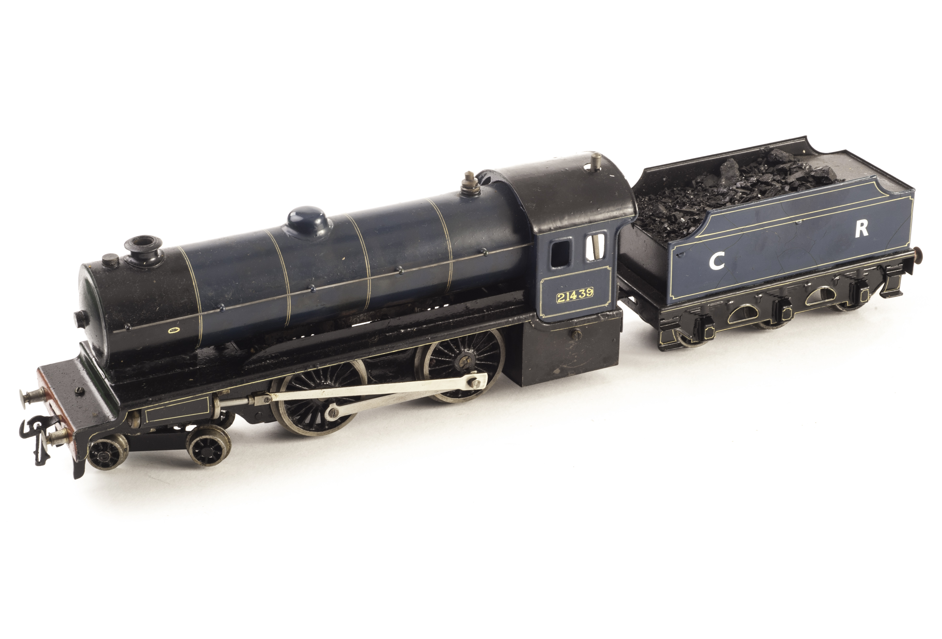 A Bassett-Lowke 0 Gauge Live steam 4-4-0 ?Enterprise? locomotive and tender, repainted in dark