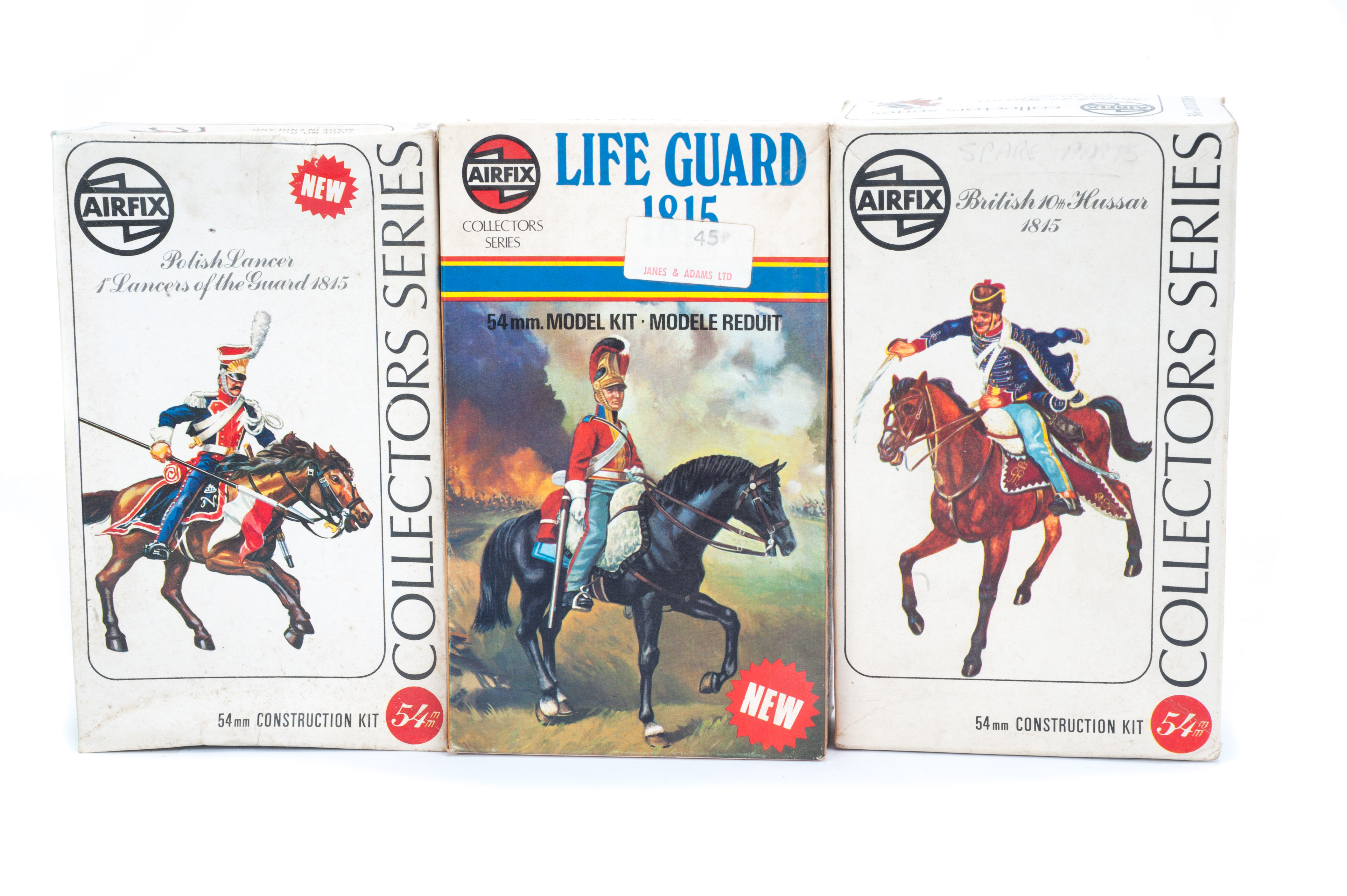 Airfix 54mm Collectors Series Construction Kits, mounted Napoleonic figures, all seem to be