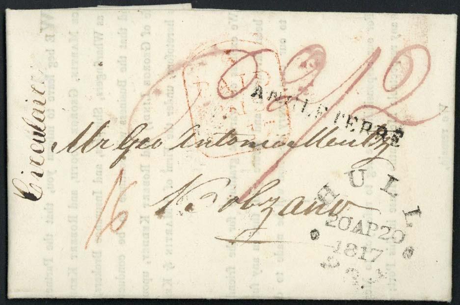 Great BritainPostal HistoryShip Letters - The Roy Waudby Collection of Hull1817-86 collection of