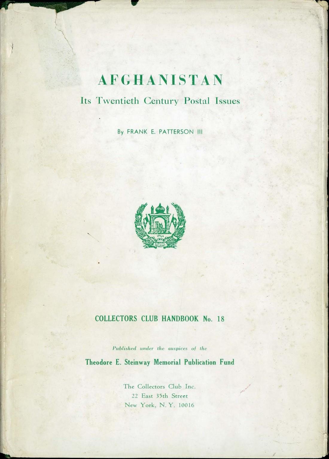 AfghanistanLiteratureSelection of five items, including "Twentieth Century Postal Issues" by