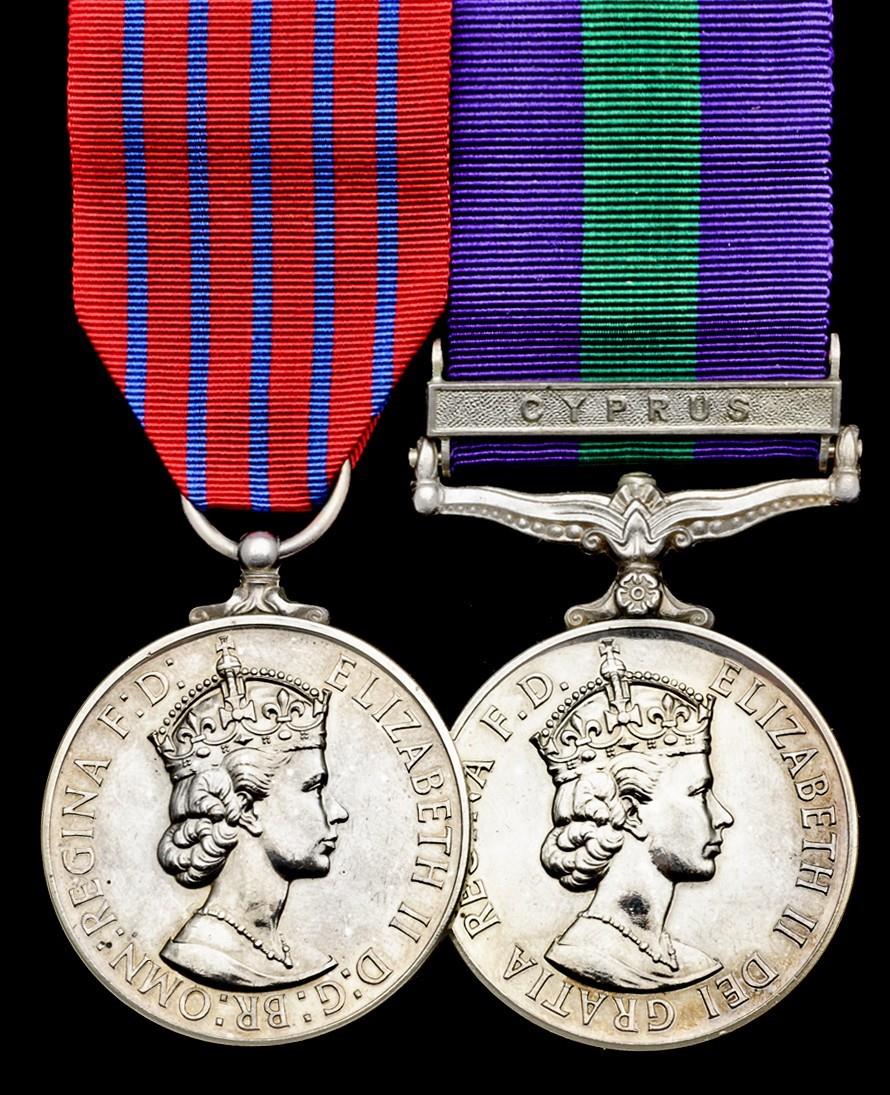 A Good 1957 'R.A.F. Fire Crew' G.M. Pair to Corporal B. Murphy, Royal Air Forcea) George Medal, E.
