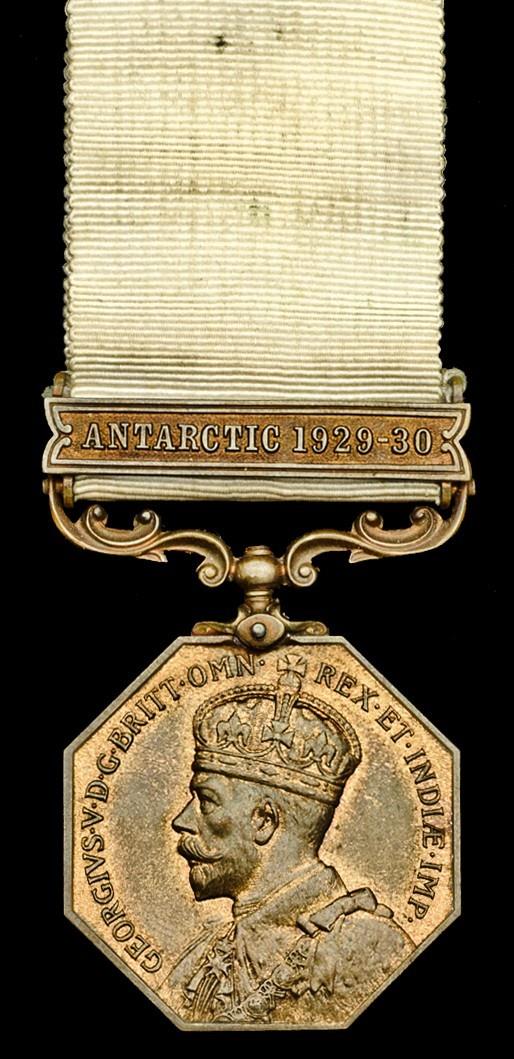 Polar Medal 1904, G.V.R., 2nd type, bronze, one clasp, Antarctic 1929-30 (F. Sones.), good very