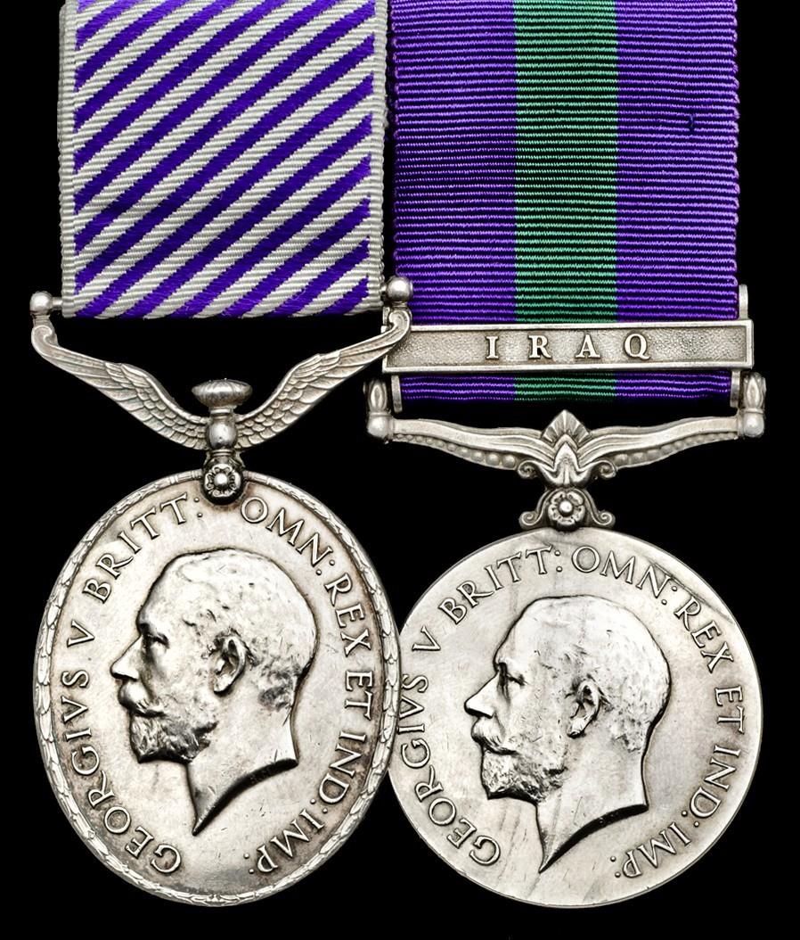 A Rare 'Iraq' D.F.M. Pair to Flight Sergeant J. Birch, Royal Air Forcea) Distinguished Flying Medal,