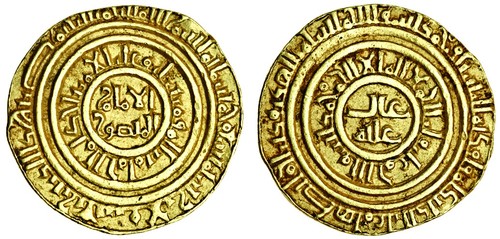 (x) Fatimid, al-Amir (1101-30), AV Dinar, 4.09g, 'Asqalan, AH509 (Nicol 2506; A.729), about very