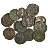 Miscellaneous, ancient base metal coins (approx. 90), mostly Roman, fair to fine (lot)  Subject to