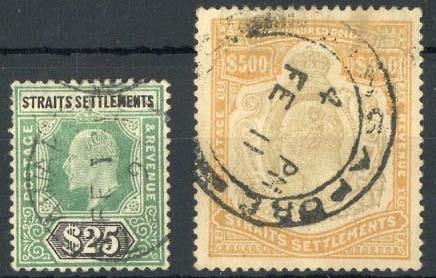RevenuePostage and Revenue Adhesive Stamps used for RevenueLoose Adhesives1906 MCA $25 grey-green