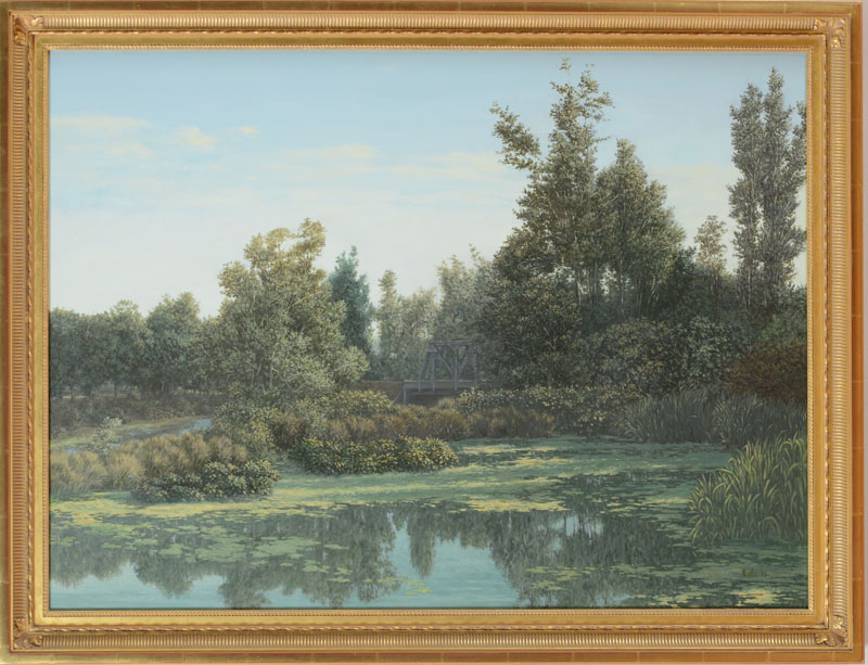 George Wexler (1925-2006): Morning at Wappinger Creek Oil on canvas, 1983, signed `Wexler` and
