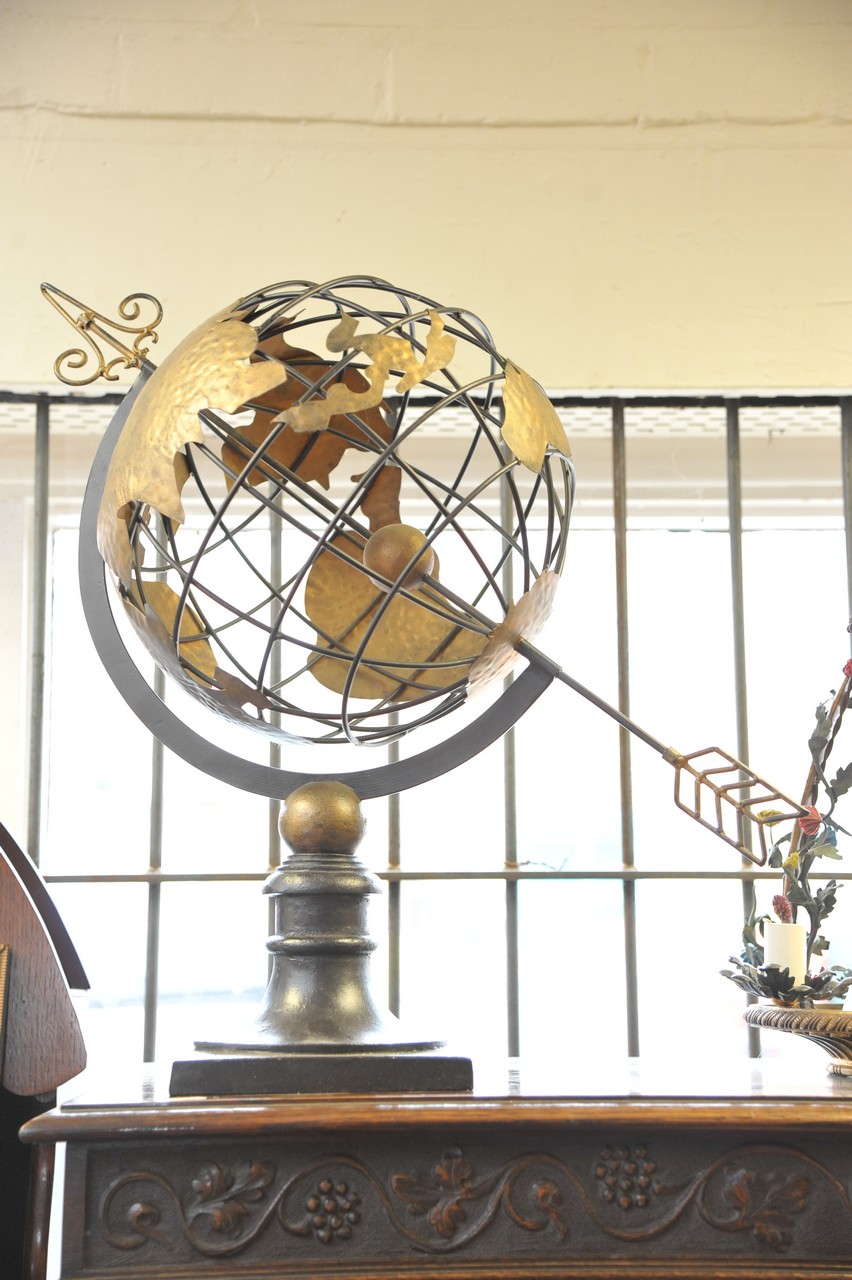 A modern decorative globe