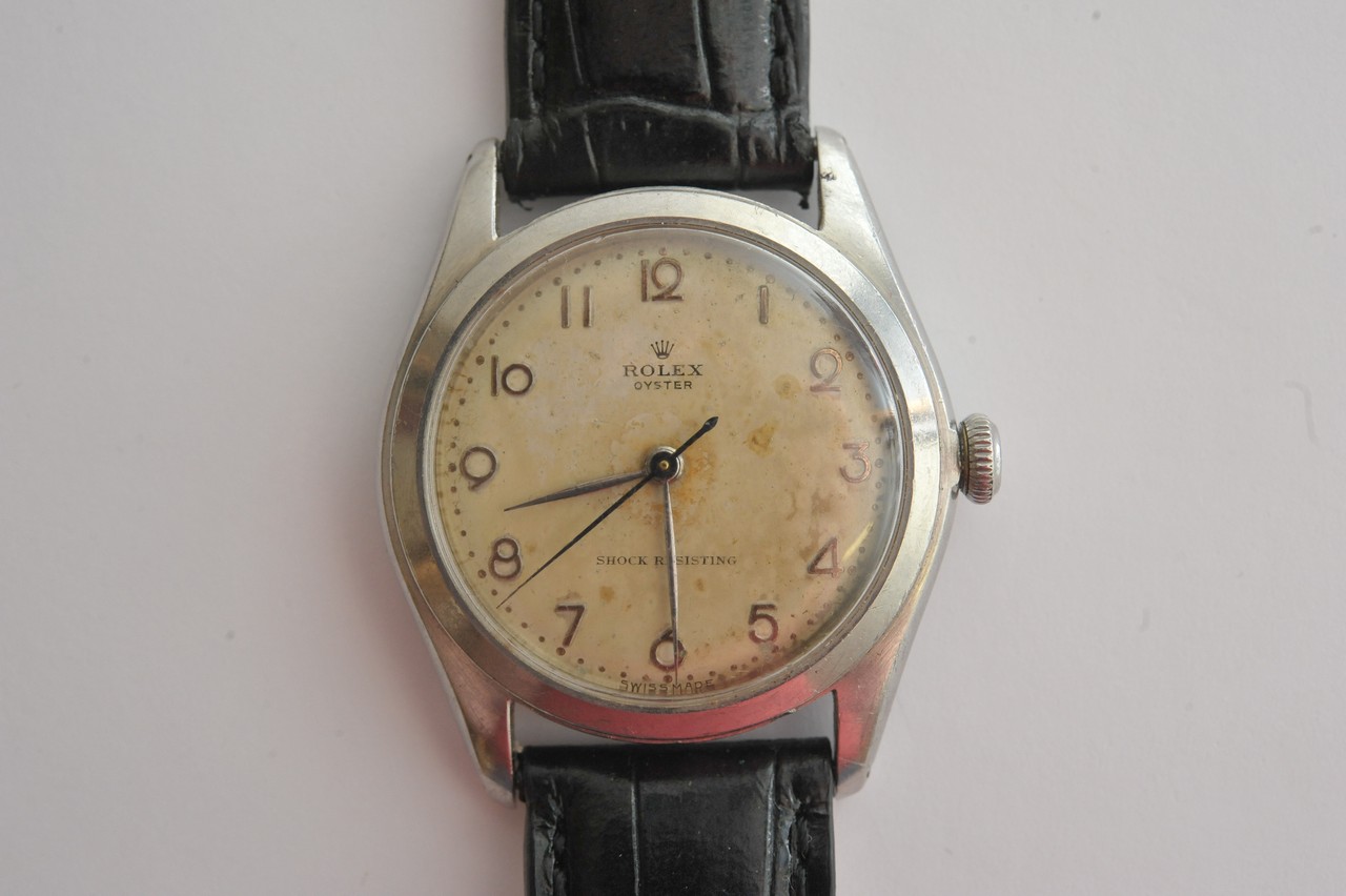 Withdrawn - A gents stainless steel Rolex Oyster Shock Resisting wristwatch, reference 4499,