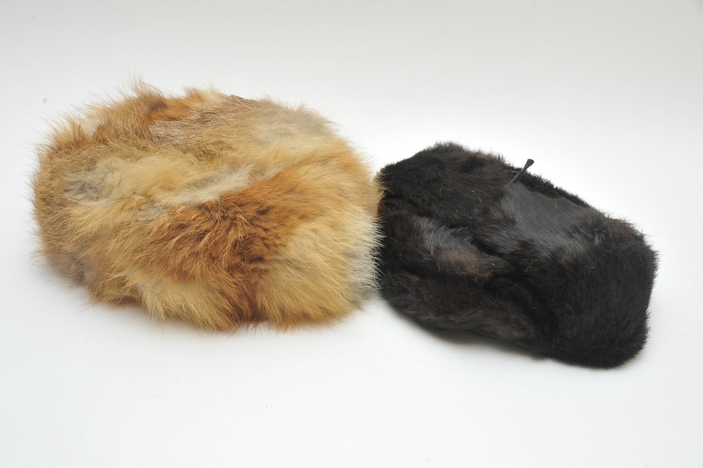 Two Russian fur hats