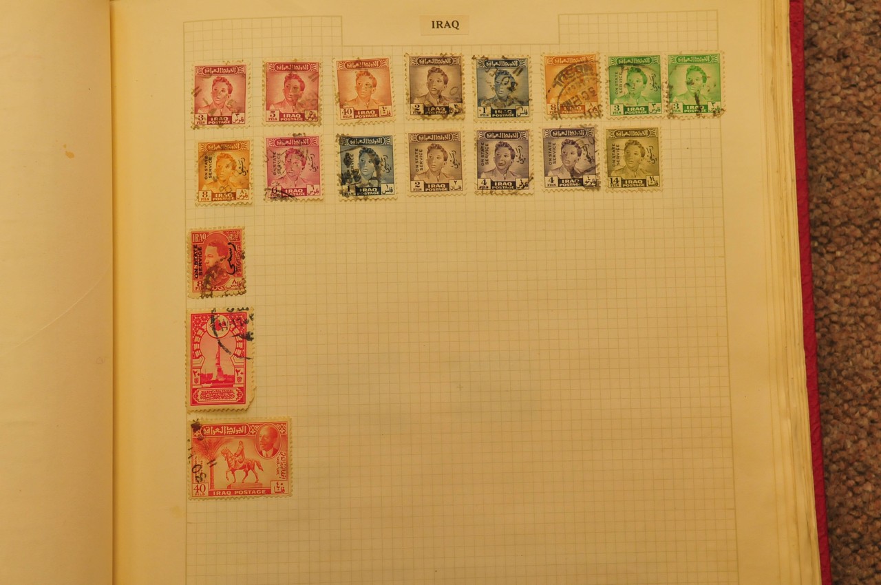 An album of postage stamps from 1930's onwards