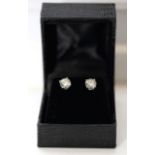 18ct White Gold 2.1 Carat Diamond Stud Earrings. Brand new, never been worn. Diamond Colour K -