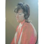 English school, Jean Dryden Alexander 1911-1994) large pastel,  Priscilla pastel portrait on paper