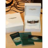 Longines Dolce Vite L5.155.4. 20mm x 30mm Stainless Steel Case. Quartz Movement. Full box & papers.