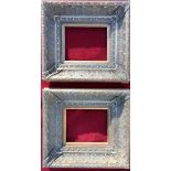 pair of modern frames, each inset: 20.5cm x 25.5cm, each outer frame: 44 x 49cm.