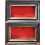 pair of modern frames, each inset: 21cm x 41cm, each outer frame: 35 x 55cm.