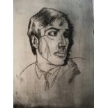 Russian interest. Etching inscribed in pencil to margin “Boris Pasternack I” and signed G A