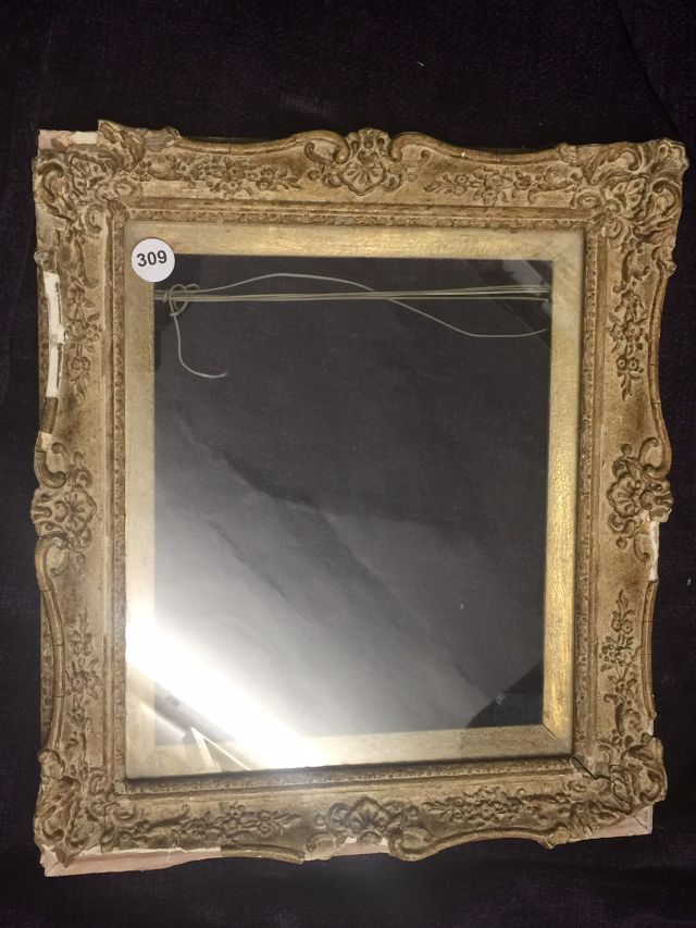Vintage frame, 20th century, inset: 30.5cm x 26cm, outer frame: 44cm x 38cm (frame has glass