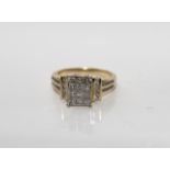 14ct Yellow Gold 44 Diamond Ring. Size O. 5.19m Grams