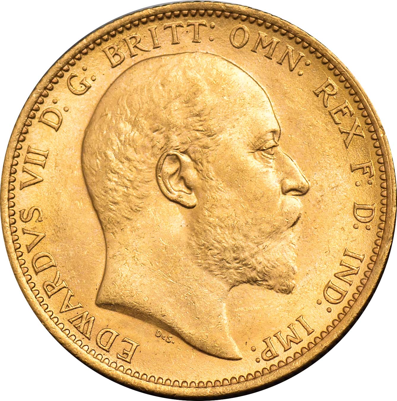 G  Edward VII, sovereign, 1902S, bare head r., rev. St. George and the dragon, S above date (S.3973;