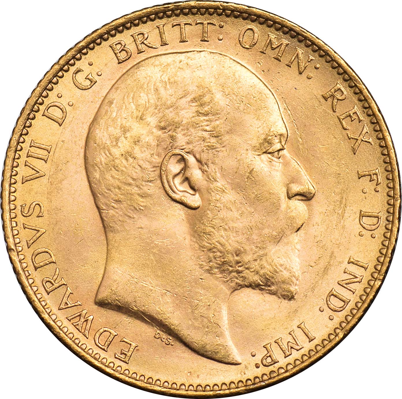 G  Edward VII, sovereign, 1903M, bare head r., rev. St. George and the dragon, M above date (S.3971;