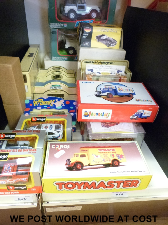 A collection of Corgi, Matchbox and other diecast model vehicles, all in original boxes