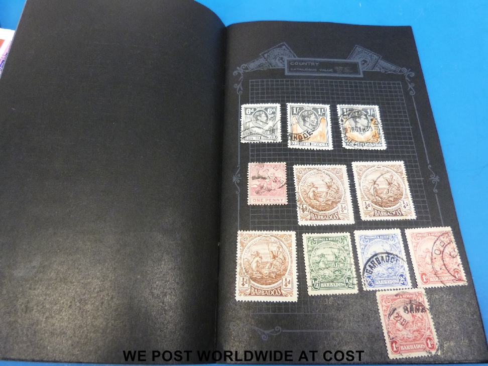 Two albums of colonial stamps all reigns and three booklets of mixed stamps. - Image 4 of 5