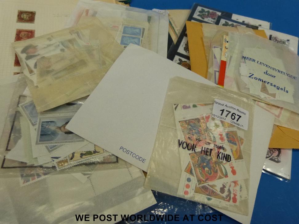 A collection of British stamps, including Victorian in album, stockbook and loose. - Image 3 of 6