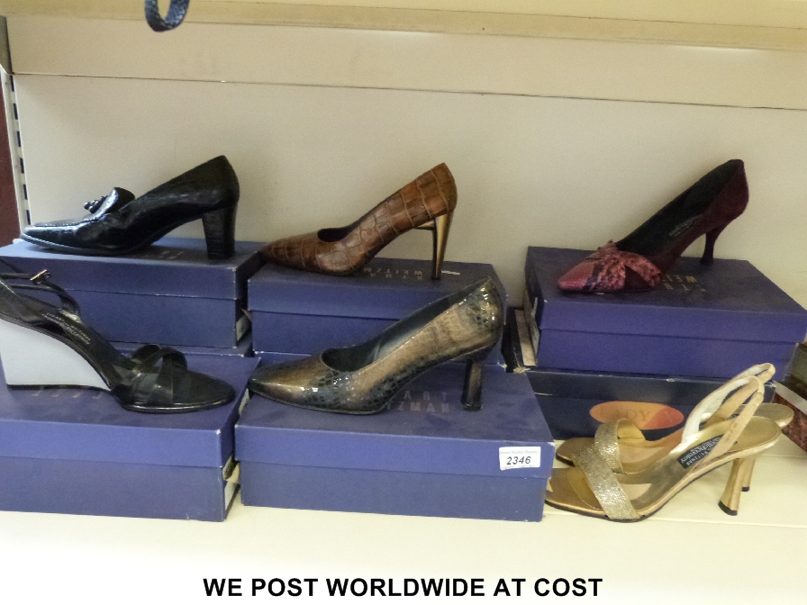 Various pairs of vintage shoes to include 'Russell & Bromley' and 'Lady'.