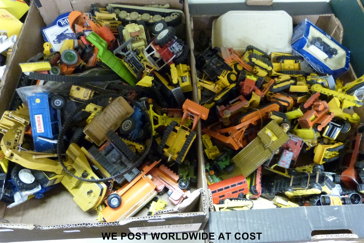 Collection of diecast model vehicles.