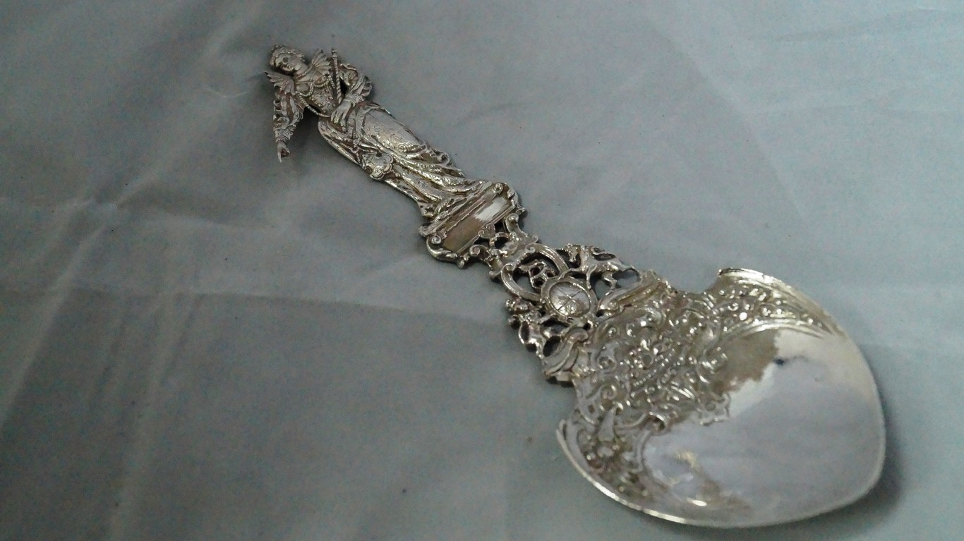 A pair of continental silver spoons, by - Image 3 of 4