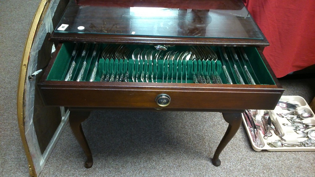 George Butler Cutlery  and Cabinet