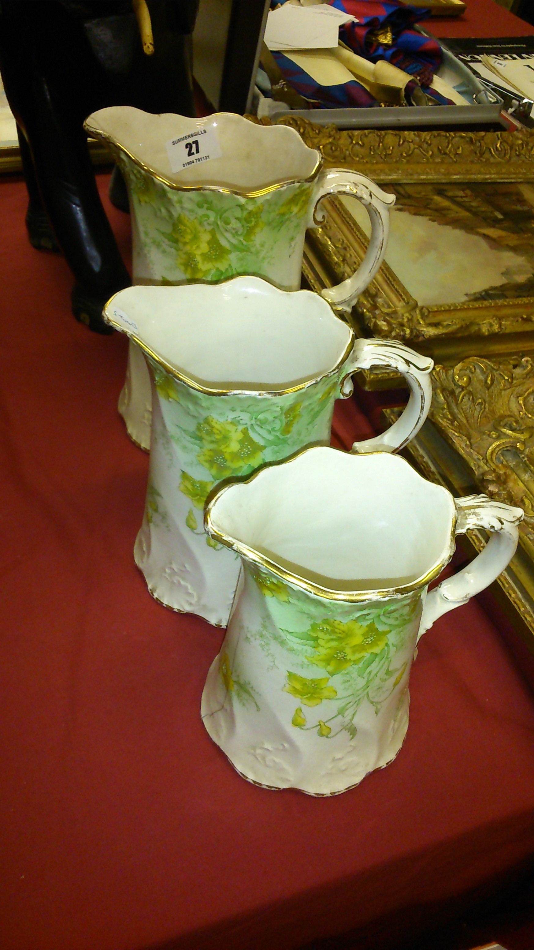 3 Victorian Water jugs