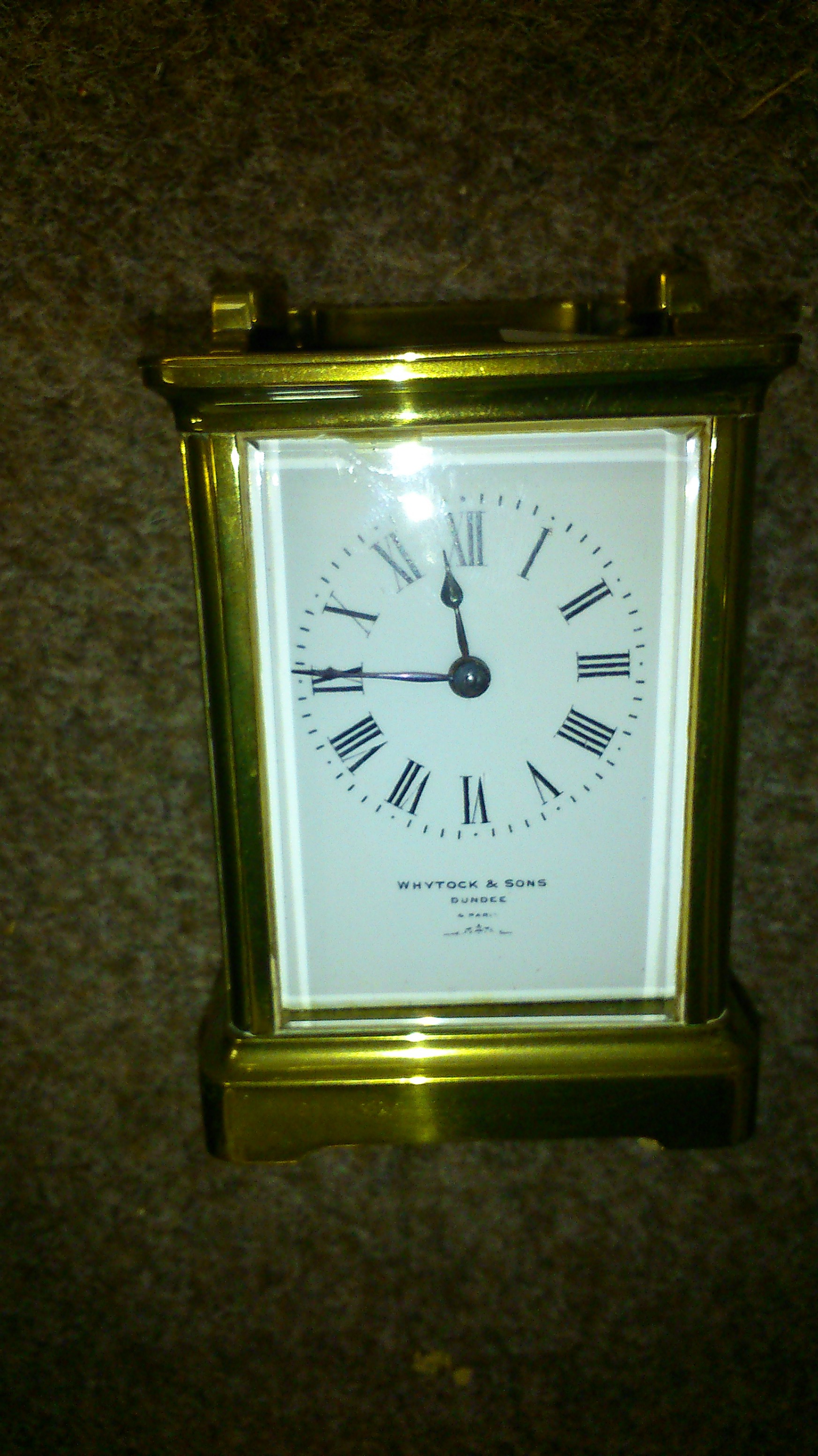 Whytock and Son Dundee Carriage clock