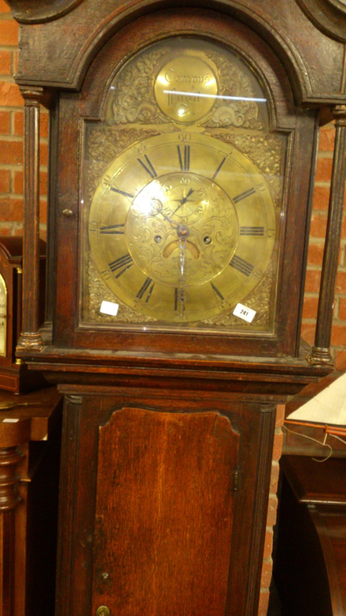 oak longcased clock
