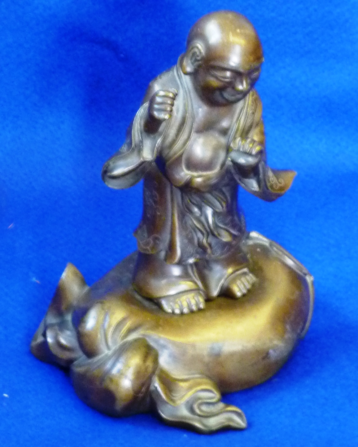 A unusual late 19th Century Japanese Meiji Period bronze Censer unusually modelled as an open