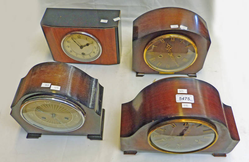 4 MANTLE CLOCKS SOME WITH ORIGINAL BOXES