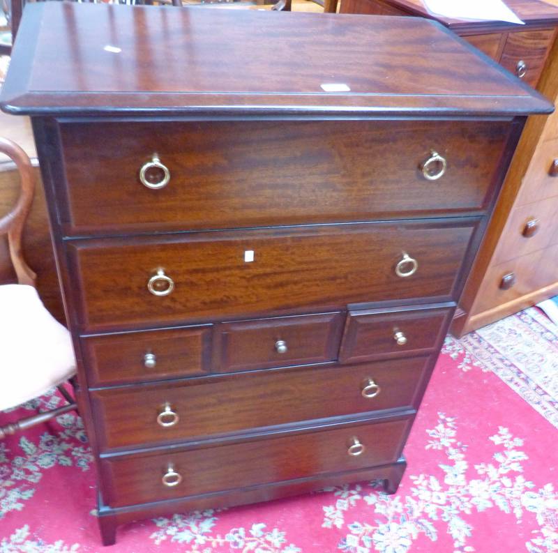 STAG MULTI-DRAWER MAHOGANY CHEST OF DRAWERS