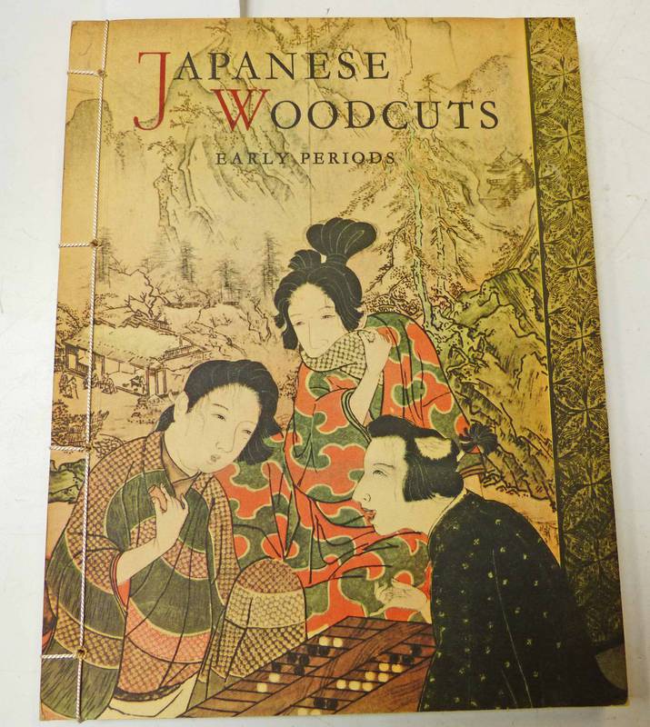 JAPANESE WOODCUTS, EARLY PERIODS WITH COLOUR PLATES BY HAJEK-FORMAN, NO DATE C1955 BY SPRING BOOKS