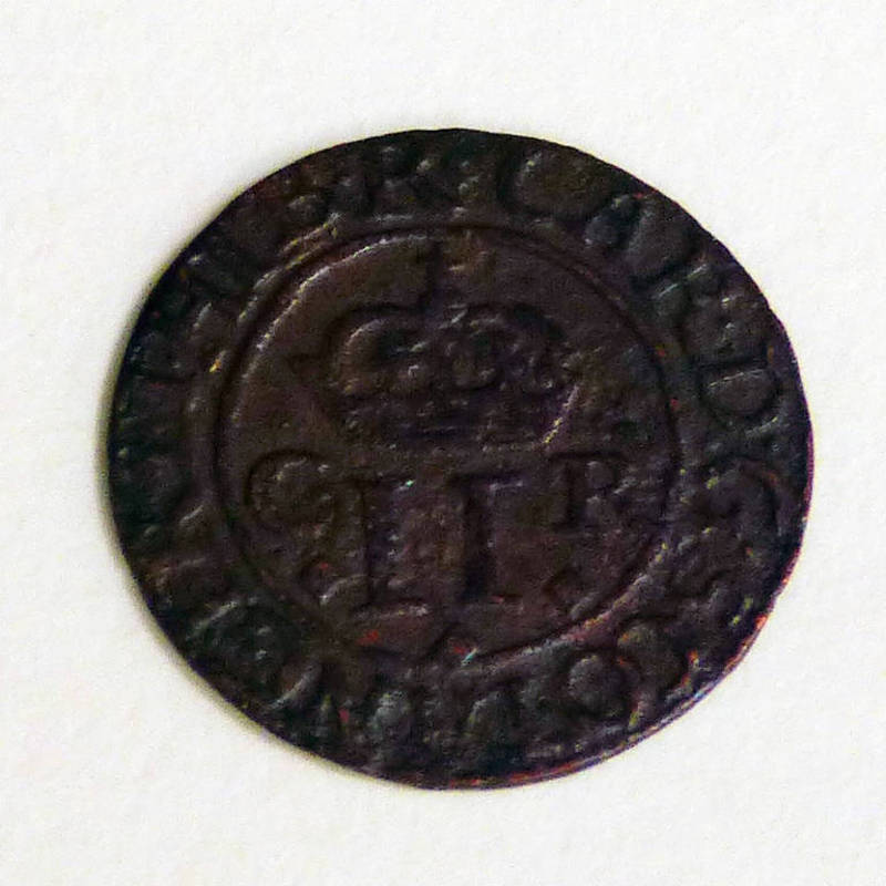 CHARLES I COPPER HALF GROAT, EARL OF STIRLING ISSUE