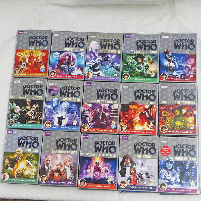 SELECTION OF 32 DOCTOR WHO DVDS