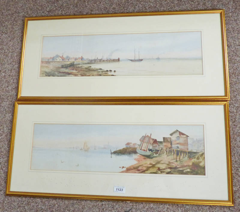 2 FRAMED WATERCOLOURS OF COASTAL SCENES