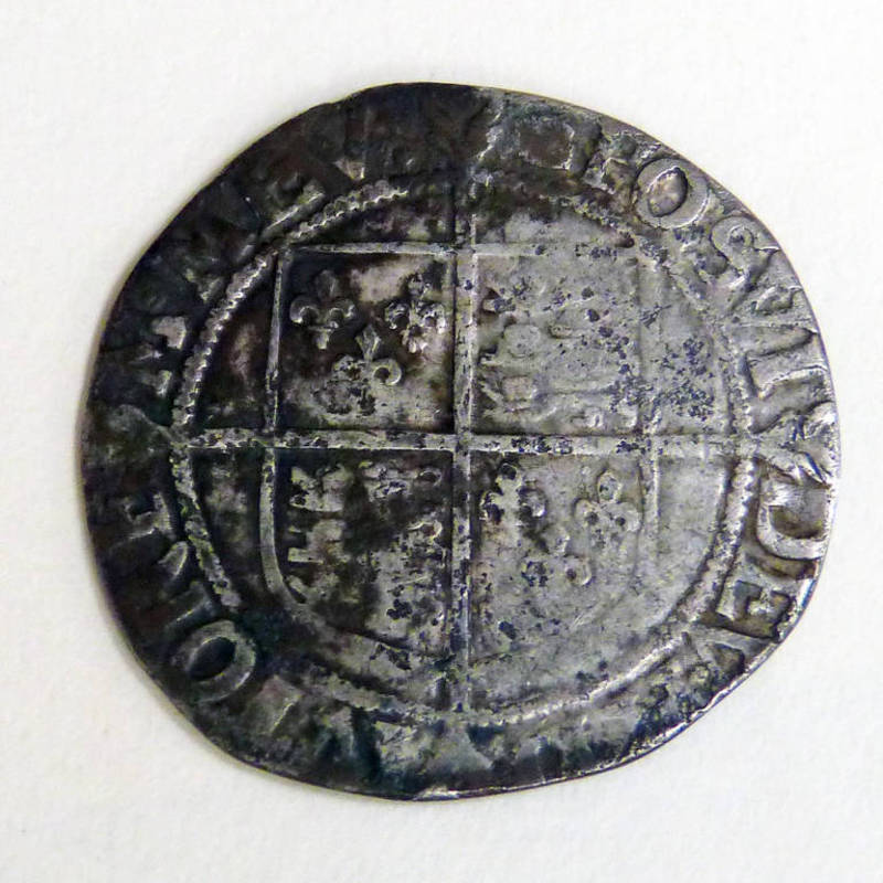 ELIZABETH I SHILLING, 6TH ISSUE, MM BELL