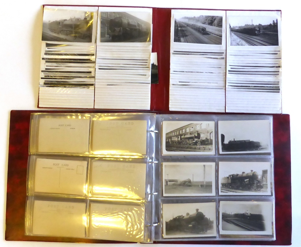 An Album of Railway Related Postcards, containing one hundred and twenty one cards, together with